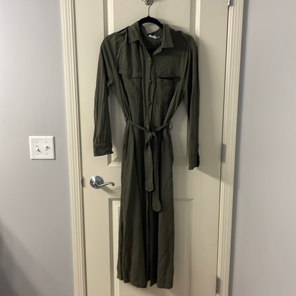 Button up shirt dress